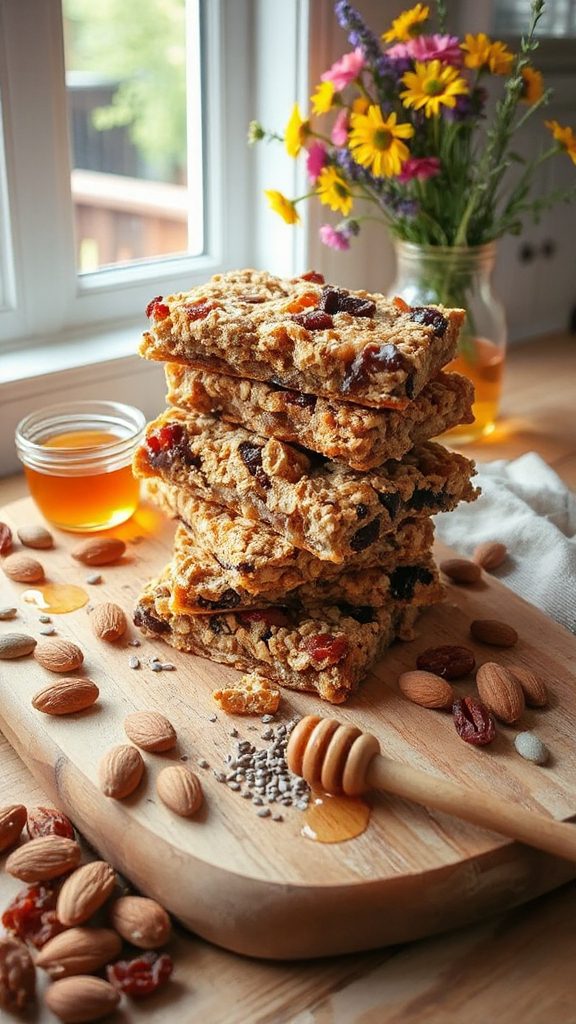 homemade nutritious granola bars