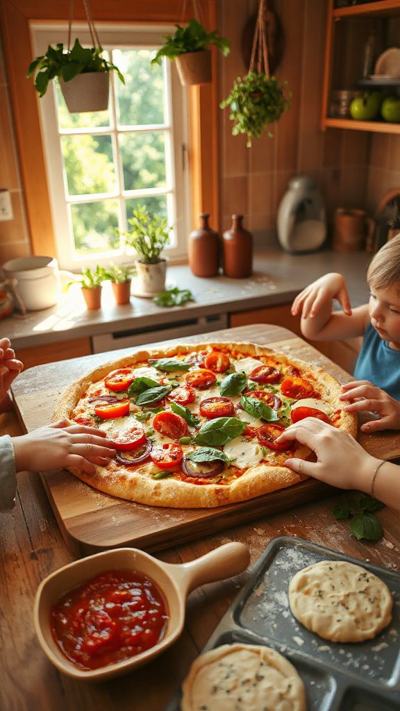 homemade pizza family fun