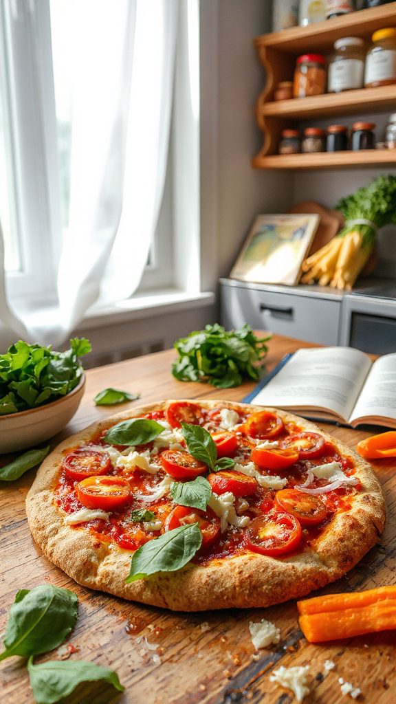 homemade whole wheat pizza