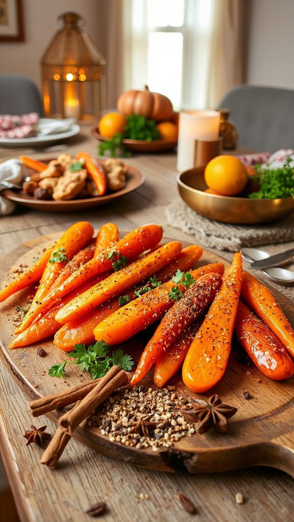 honey and spice carrots