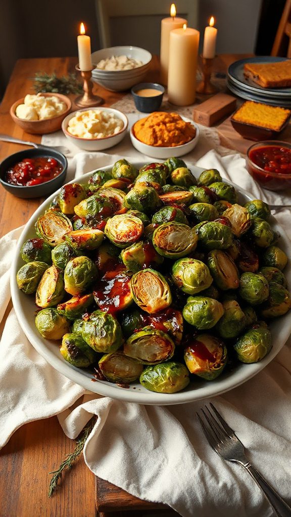honey balsamic roasted brussels sprouts