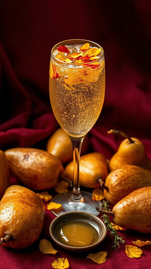 honey butter roasted pear fizz