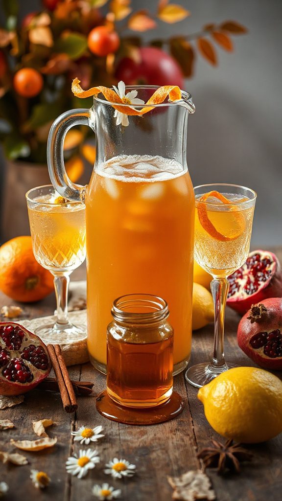 honey chamomile grapefruit cocktail honey chamomile grapefruit cocktail