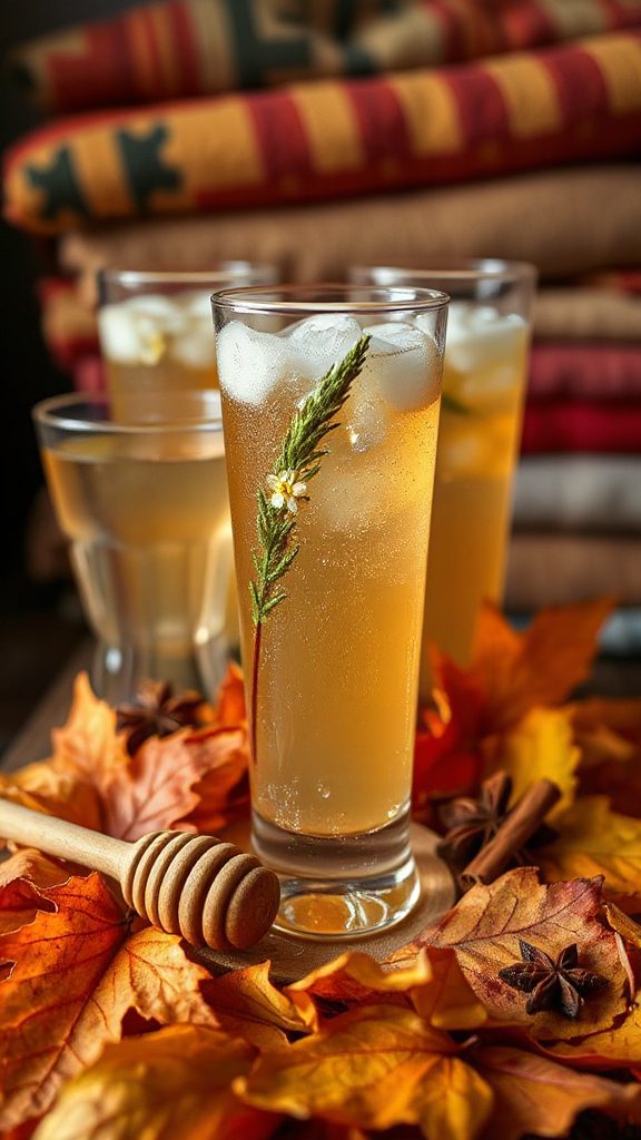 honey chamomile highball cocktail honey chamomile highball cocktail