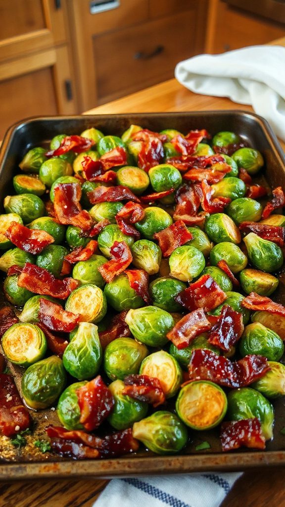 honey garlic brussels sprouts