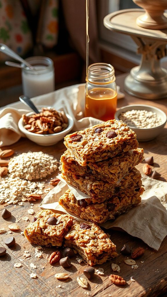 honey maple granola bars