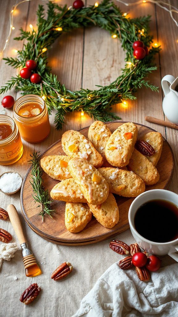 honey sea salt biscotti