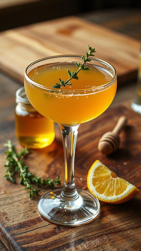 honey thyme cocktail recipe