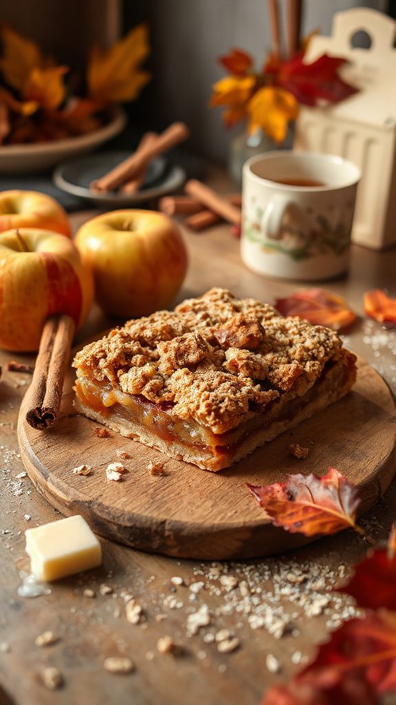 honeycrisp apple crumble bars