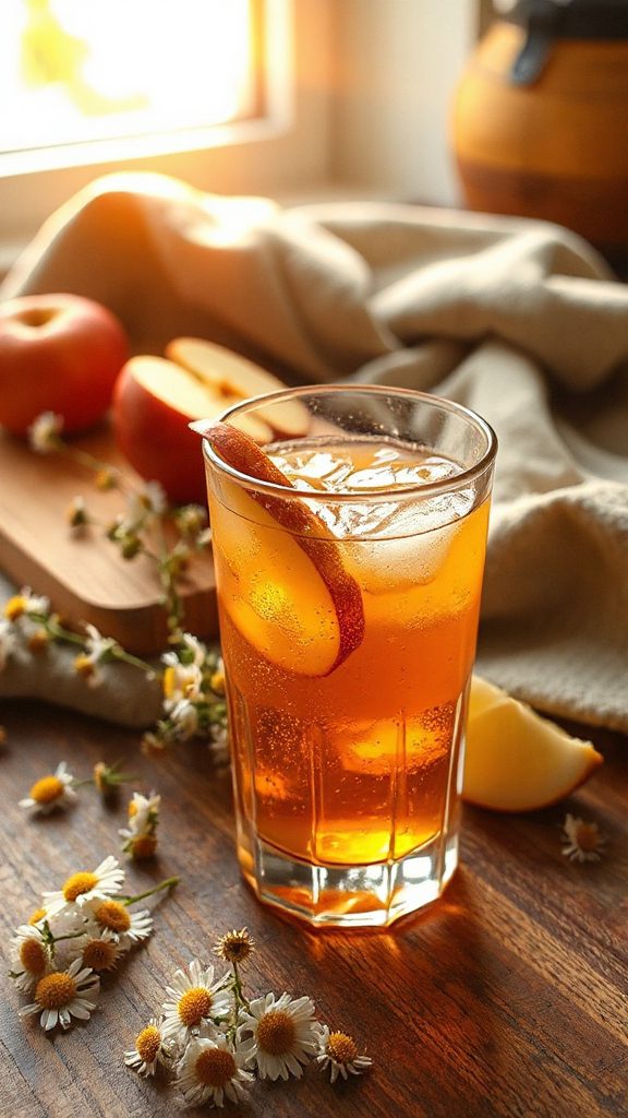 honeycrisp chamomile gin cocktail