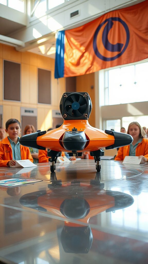 hovercraft with magnetic principles