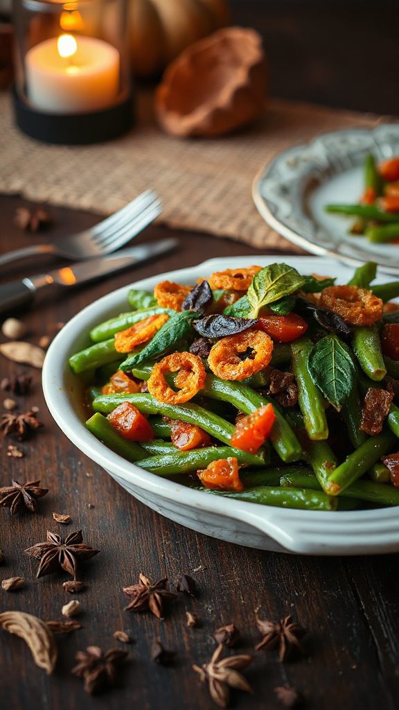indian spiced green bean casserole