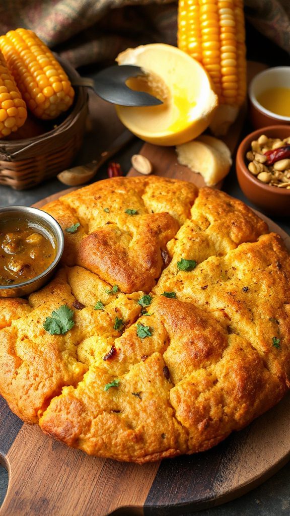 indian spiced savory cornbread