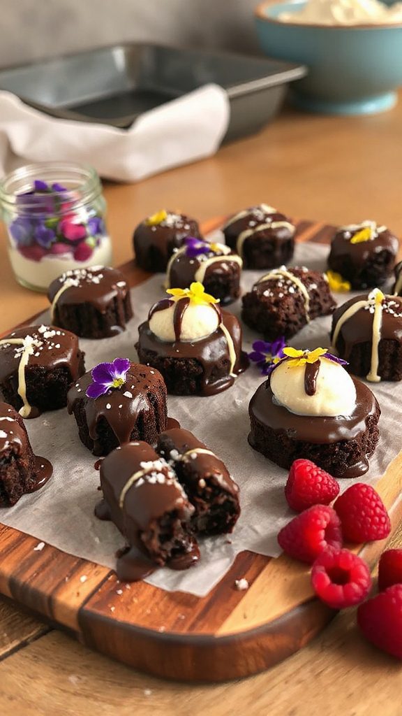 indulgent bite sized brownies indulgent bite sized brownies