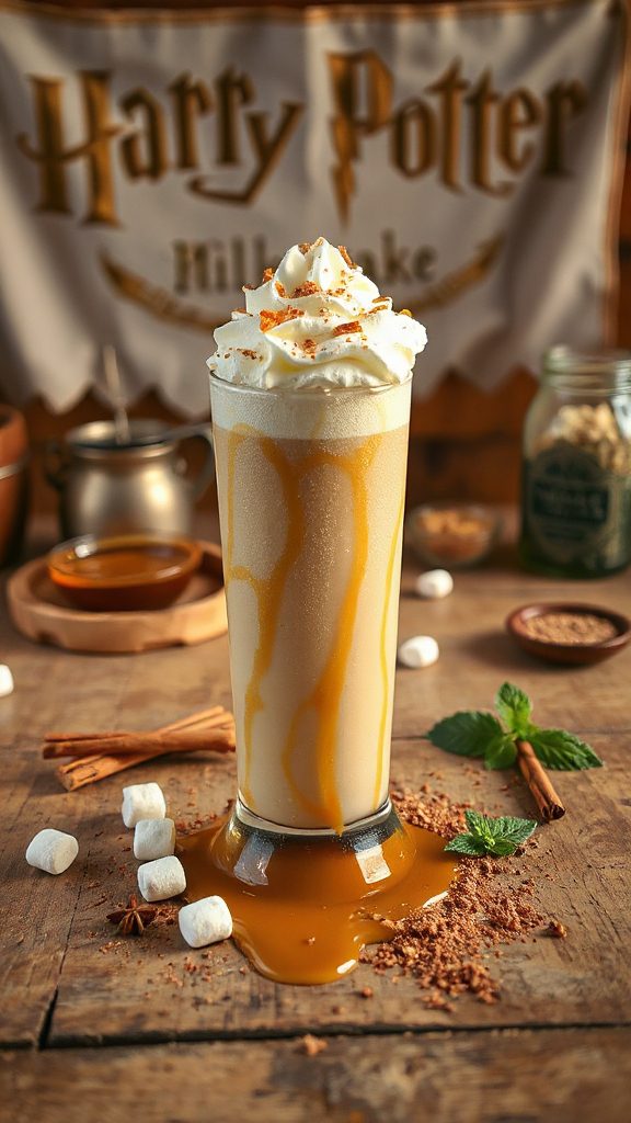 indulgent butterscotch milkshake treat