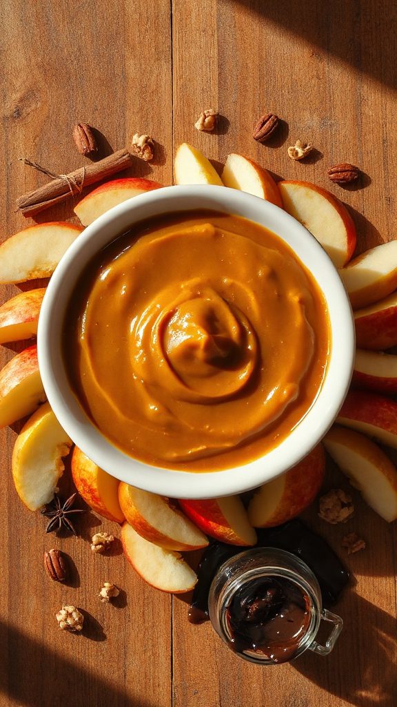 indulgent chocolate caramel dip