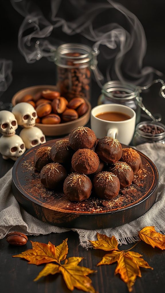 indulgent chocolate coffee truffles