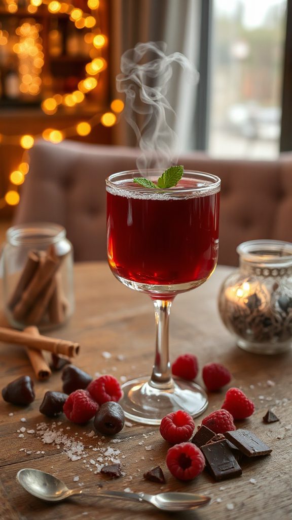 indulgent chocolate raspberry cocktail indulgent chocolate raspberry cocktail