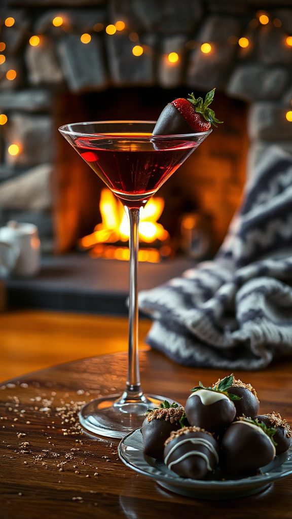 indulgent chocolate strawberry cocktail indulgent chocolate strawberry cocktail