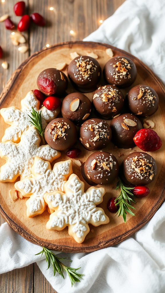 indulgent hazelnut chocolate truffles