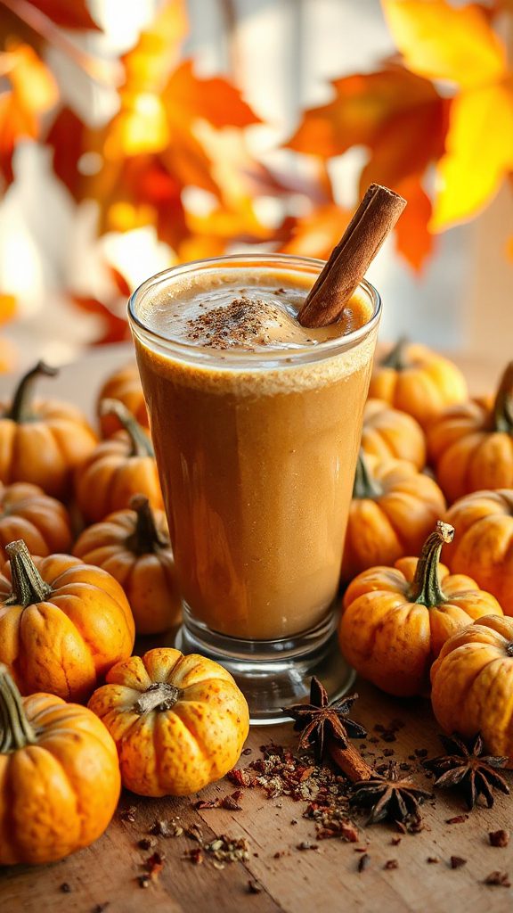 indulgent pumpkin chai smoothie