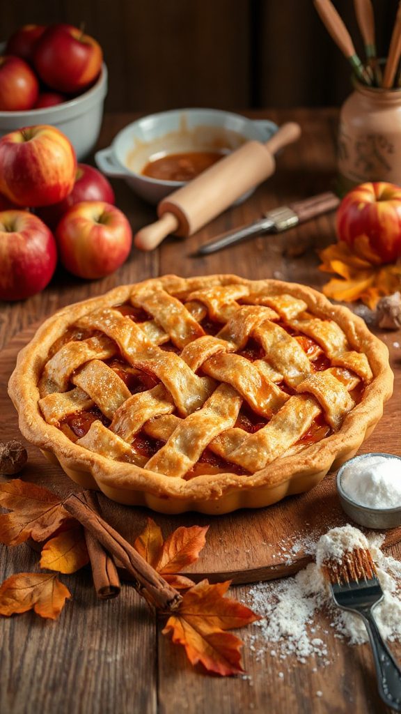 indulgent spiced caramel apple pie indulgent spiced caramel apple pie