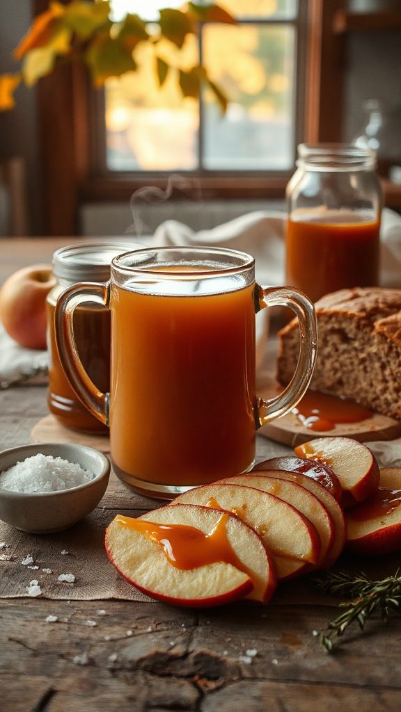 indulgent spiced caramel cider