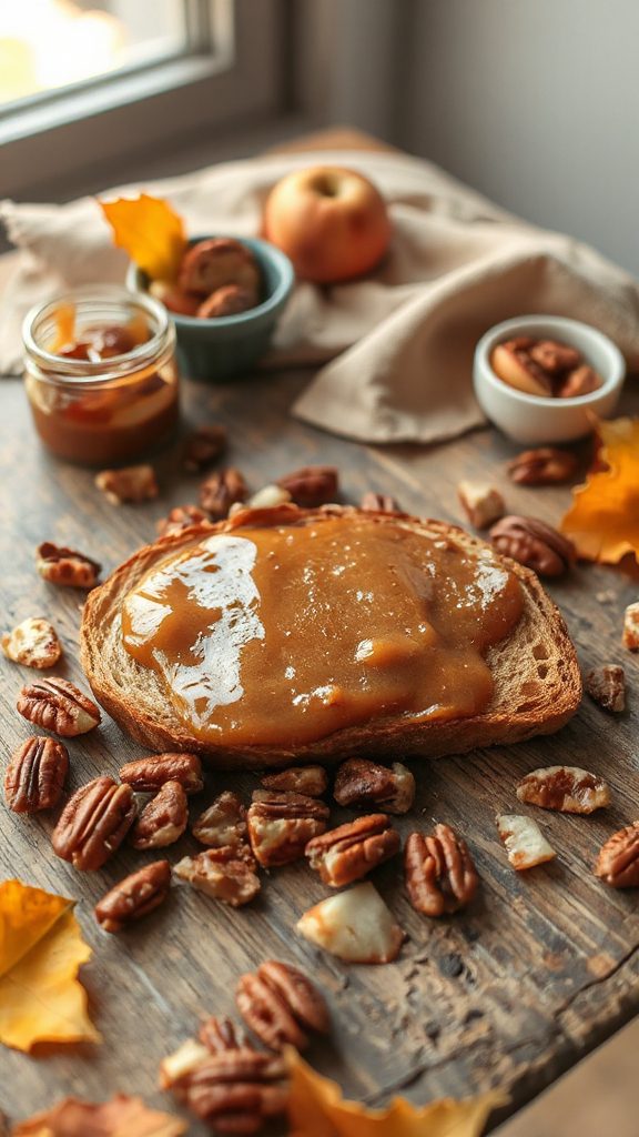 indulgent toasted pecan toast