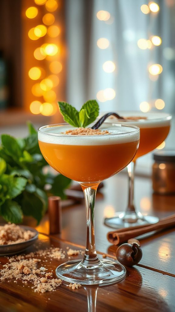 indulgent vanilla brown sugar cocktail