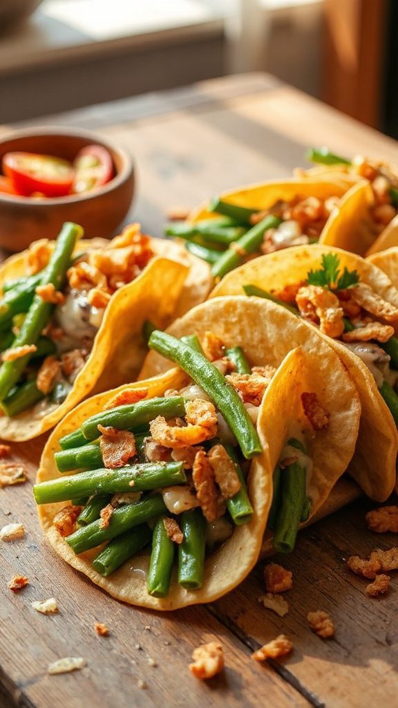 innovative green bean tacos