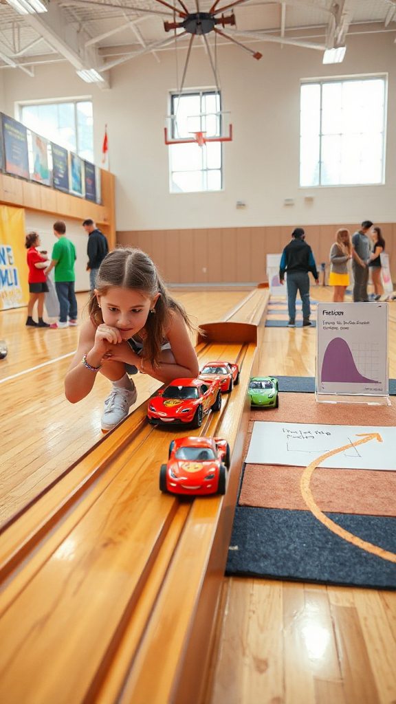 investigating friction with cars