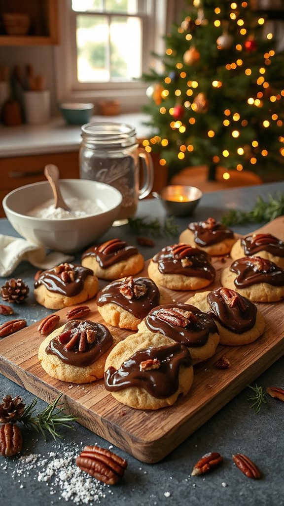 irish cream pecan pie cookies