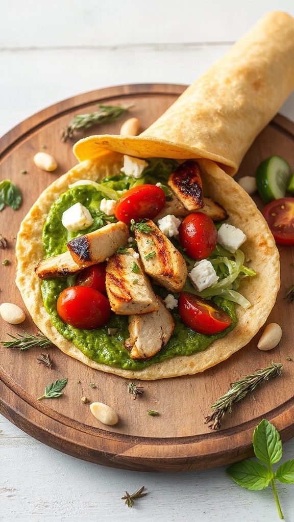 italian chicken wrap delight