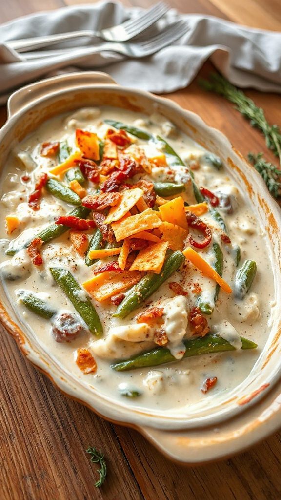 italian herb green bean bake