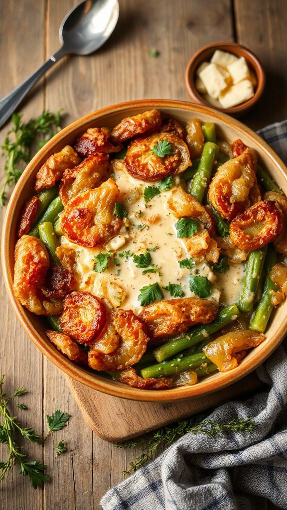 italian herb green bean bake