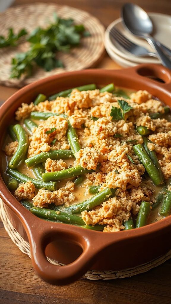 italian herb green bean casserole