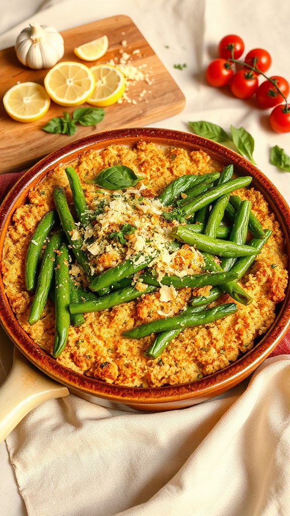 italian herb green bean casserole