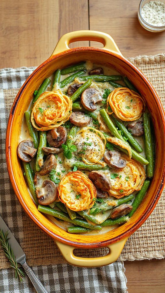 italian herb green bean casserole