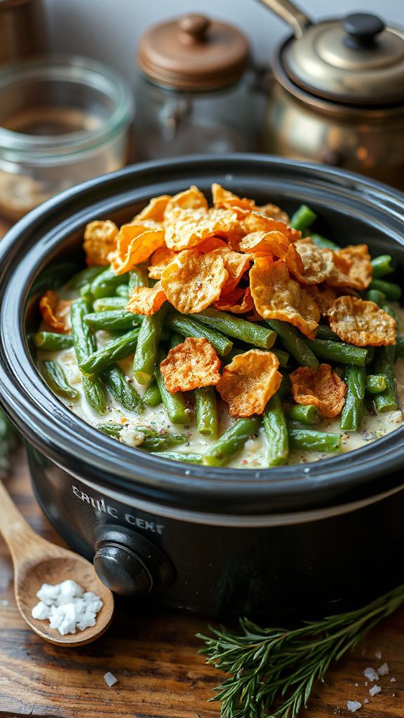 italian herb green bean casserole