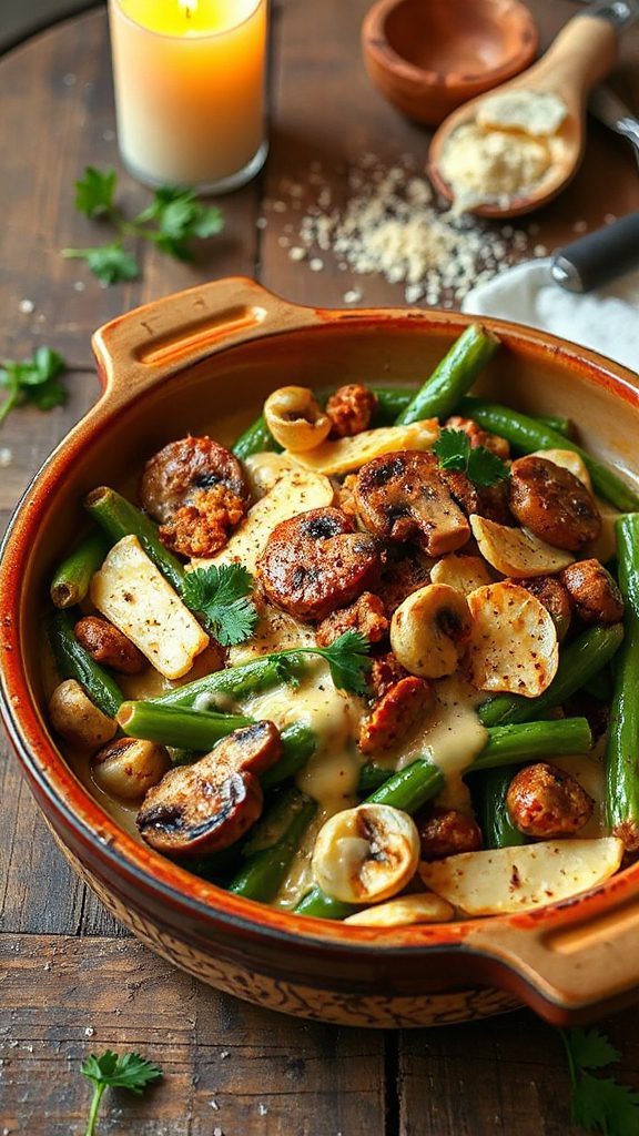 italian sausage green bean casserole italian sausage green bean casserole