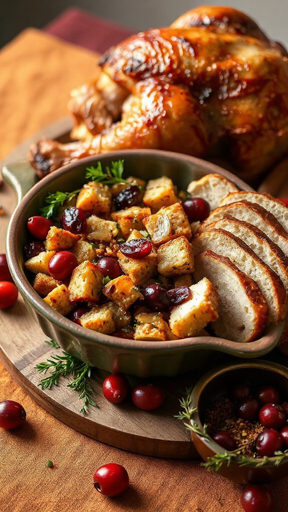 jerk styled cranberry stuffing recipe