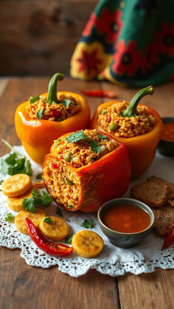 jollof rice stuffed peppers