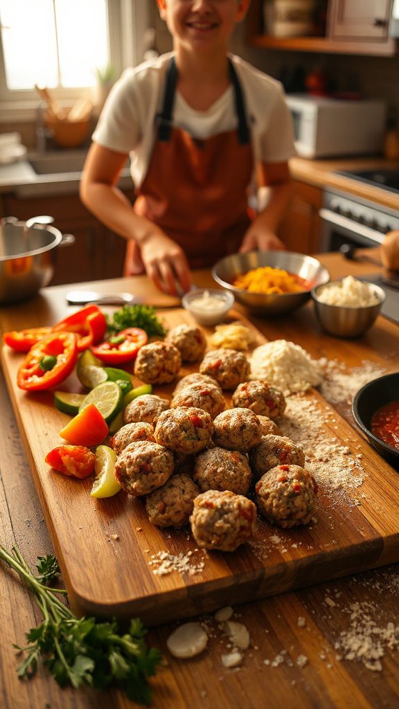 juicy mini turkey meatballs