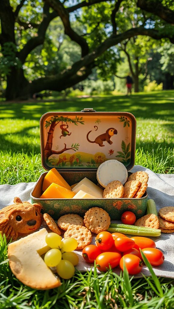 jungle themed cheese snack