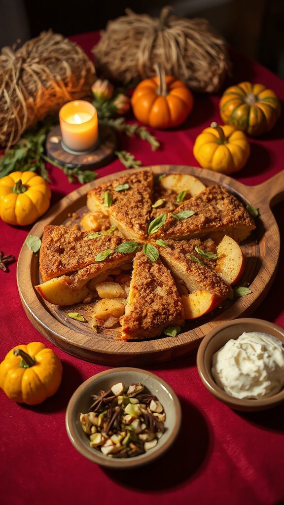 kaffir lime apple crisp