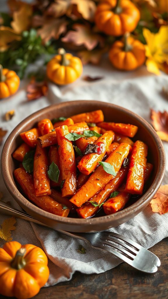 kaffir lime carrot glaze