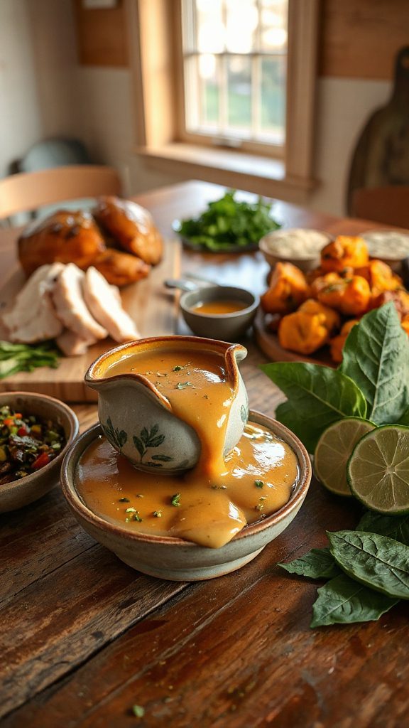 kaffir lime leaf gravy
