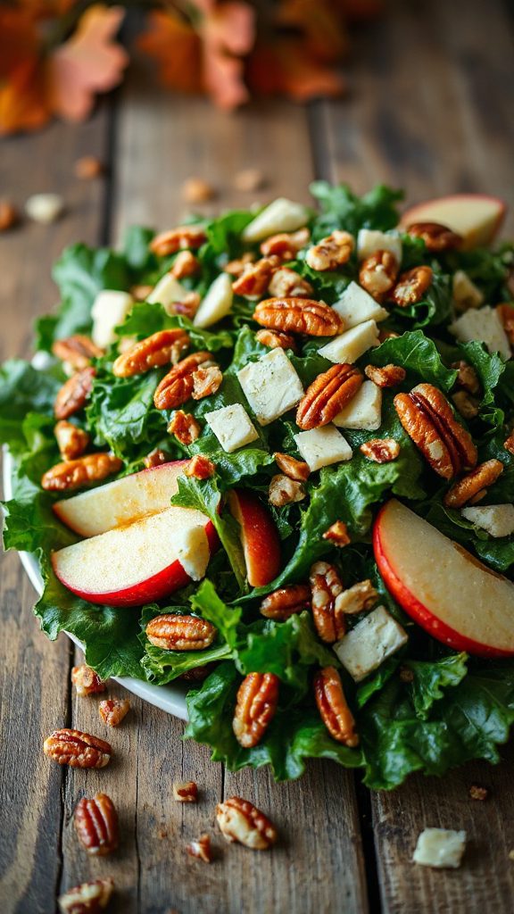 kale salad with apples