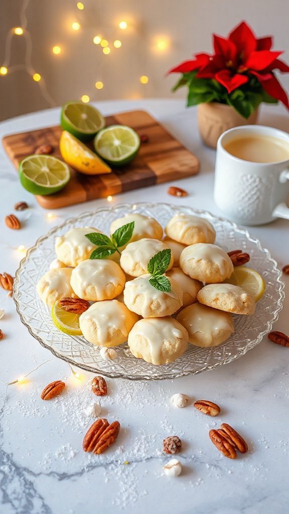 key lime shortbread cookies