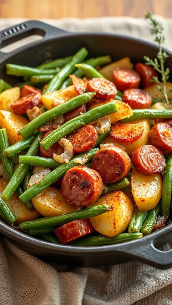 kielbasa green beans potatoes